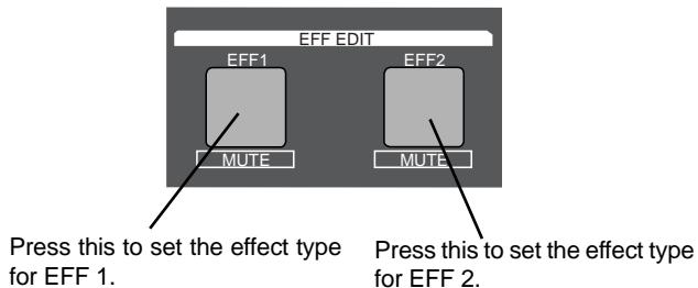 FOSTEX VF160 - Selecting the effect type - 1
