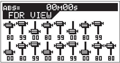 FOSTEX VF160 - Controlling fader levels - 1