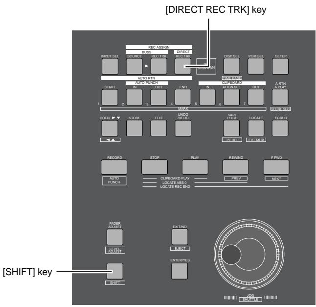 FOSTEX VF160 - Activating the internal mixdown mode - 1