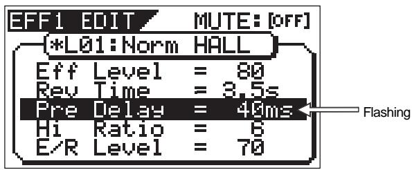 FOSTEX VF160 - Effect parameter settings - 2