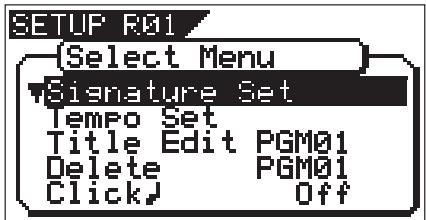 FOSTEX VF160 - Press the [SETUP] key. - 1