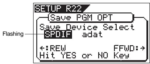 FOSTEX VF160EX - Press the [SETUP] key to enter the Setup mode. - 2