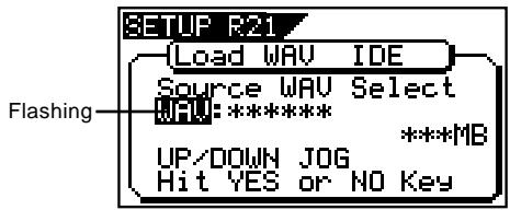 FOSTEX VF160EX - While "IDE" is flashing, press the [ENTER/YES] key. - 1