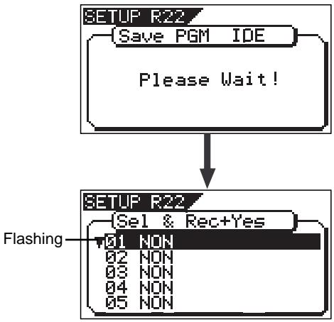 FOSTEX VF160EX - While "CD-DA" is flashing, press the [ENTER/YES] key. After showing "Please Wait!", the display shows the screen for selecting the program(s) to be record. - 1
