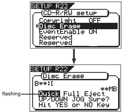 FOSTEX VF160EX - Carrying out "full erasure" - 4