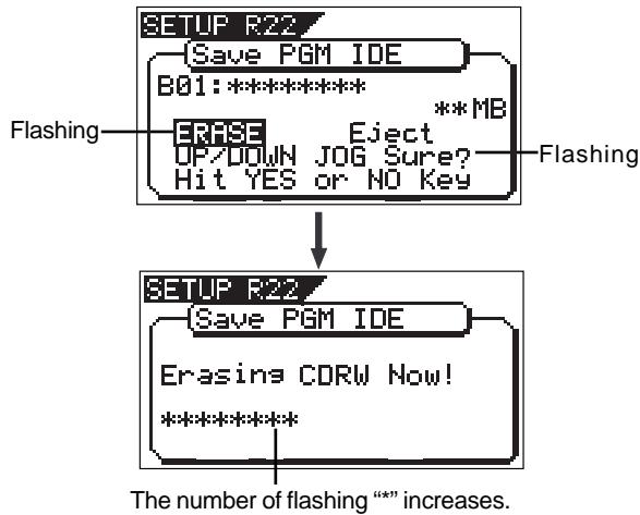 FOSTEX VF160EX - - If you erase recorded data: - 1