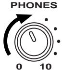 FOSTEX VF160EX - Raise the [PHONES] knob. - 2