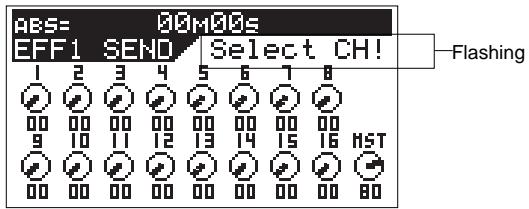FOSTEX VF160EX - Press the [EFF1/EFF2] key to bring up the effect send level screen. - 1