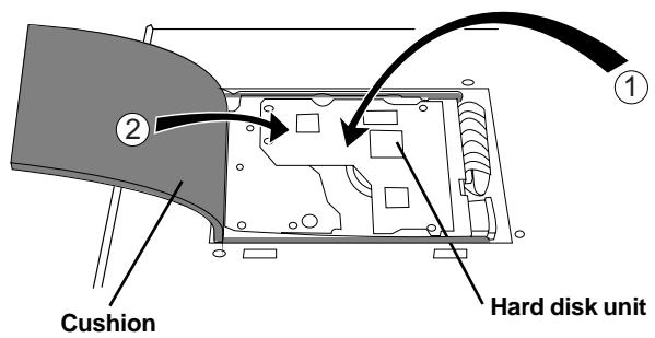 FOSTEX VF160EX - Put back the new hard disk into the VF160EX main unit. - 1