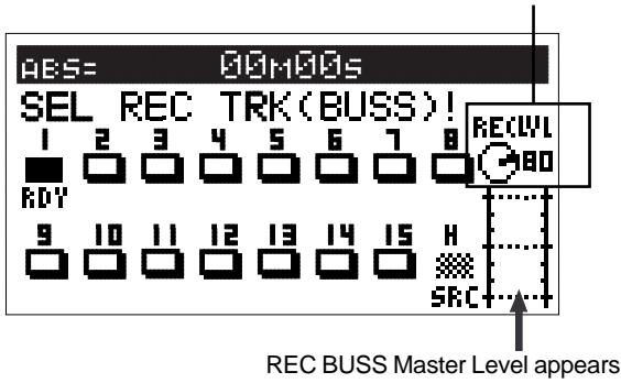 FOSTEX VF160EX - Tips: Adjusting the REC BUSS Master Level - 1