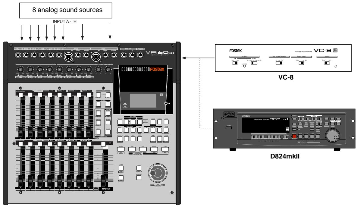 FOSTEX VF160EX - Recording 16 Tracks at the Same Time - 1