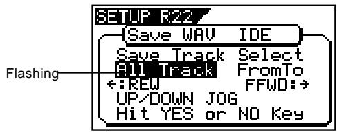 FOSTEX VF160EX - Use the [JOG] dial to select a program to be saved and press the [ENTER/YES] key. - 1