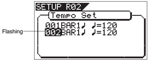 FOSTEX VF160EX - Under the above "Confirmation display," select "Insert New Event" and press the [ENTER/YES] key. - 1