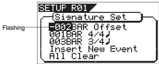 FOSTEX VF160EX - Changing the Bar Offset Figure - 1