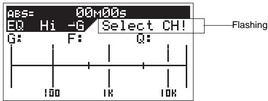 FOSTEX VF160EX - Press the [HI-G/F/Q] (or [MID-G/F/Q] or [LO-G]) key. - 1