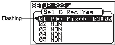 FOSTEX VF160EX - Use the [JOG] dial to select a desired program and press the [ENTER/YES] key. - 1