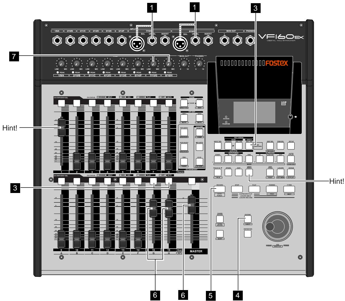 FOSTEX VF160EX - RECORDING to 2Tracks - 1