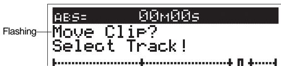 FOSTEX VF160EX - Press the [EDIT] key to proceed to the "Copy Clip?" (or "Move Clip?") message. - 2