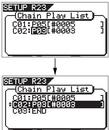 FOSTEX VF160EX - While "END" is flashing on the screen, rotate the [JOG] dial to select "P03" and press the [ENTER/YES] key. - 1