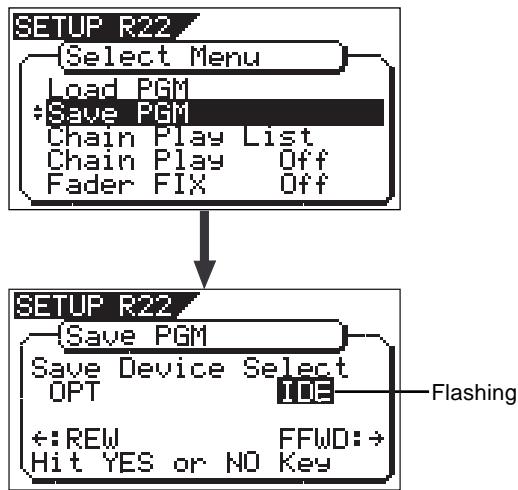 FOSTEX VF160EX - Saving data using a CD-R/RW drive (Backup) - 1