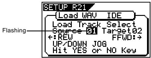 FOSTEX VF160EX - After selecting the desired WAV file, press the [ENTER/YES] key. - 2