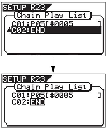 FOSTEX VF160EX - Use the [JOG] dial to highlight "C02: END" and press the [ENTER/YES] key. - 1