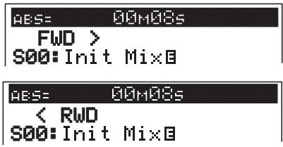 FOSTEX VF160EX - Cueing with the [F FWD]/[REWIND] key - 1