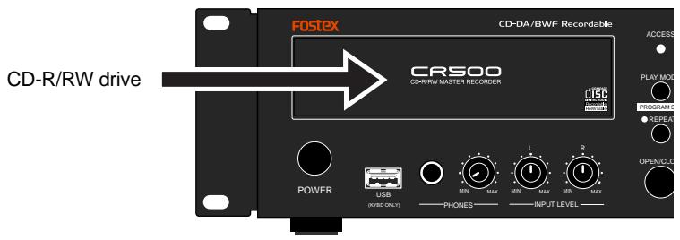 FOSTEX CR500 - High-performance CD-R/RW drive built in. - 1