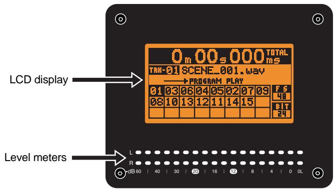 FOSTEX CR500 - - Easy-to-see large display and level meters - 1