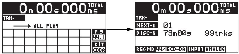 FOSTEX CR500 - - Press the [REC RDY] key to enter the record ready mode. - 1
