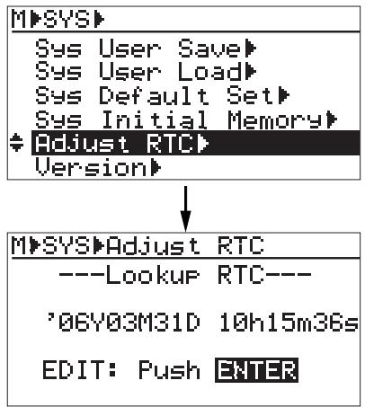 FOSTEX CR500 - 2) Press the [ENTER/YES] key. - 3