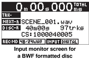 FOSTEX CR500 - Adjusting recording levels (for analog input only) - 5