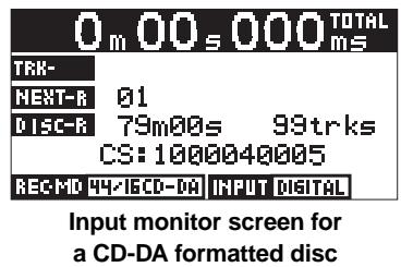 FOSTEX CR500 - Adjusting recording levels (for analog input only) - 4