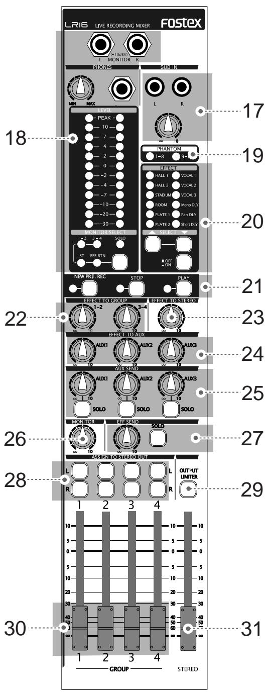 FOSTEX LR16 - [PLAY] key - 1