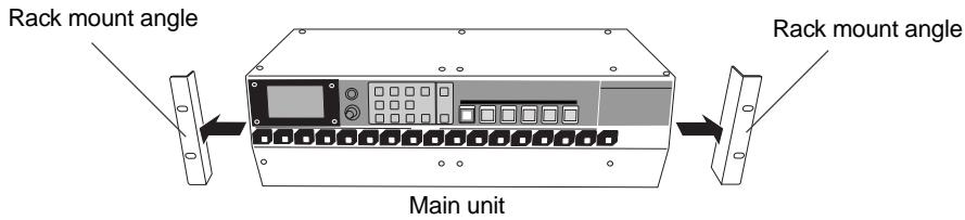 FOSTEX LR16 - Remove the rack mount angles attached to the side panels of each unit. - 1