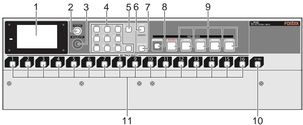 FOSTEX LR16 - Main unit (front panel) - 1