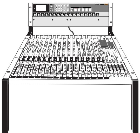 FOSTEX LR16 - Mounting the main unit and control unit on the rack. - 1