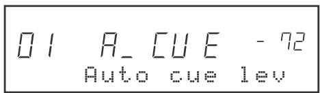 TASCAM CD-601MKII - Setting the Auto Cue Level - 1