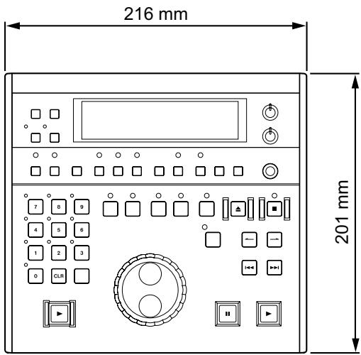 TASCAM CD-601MKII - External Dimensions - 1