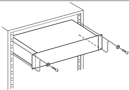 TASCAM CD-RW900 - Rack-mounting the unit - 1