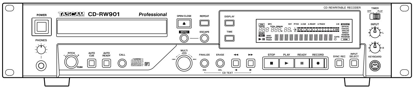 TASCAM CD-RW901 - OWNER'S MANUAL - 3