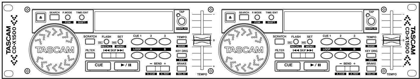 TASCAM CD-X1500 - DUAL CD PLAYER - 2