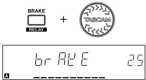 TASCAM CD-X1500 - Set the brake time - 1