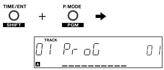 TASCAM CD-X1500 - Delete program - 1