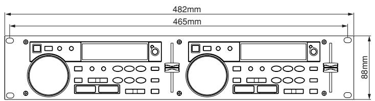 TASCAM CD-X1500 - Mensajes de error - 1