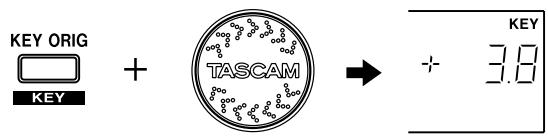 TASCAM CD-X1500 - 4-1. Control de clave - 1