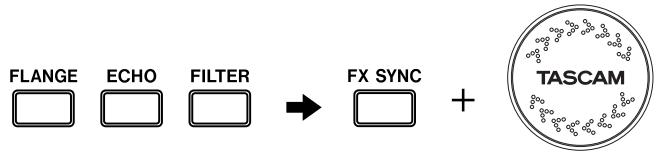 TASCAM CD-X1700 - Synchroniser la durée d'effet avec le tempo (BPM) - 1
