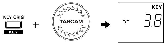 TASCAM CD-X1700 - 4-1. Commande de hauteur (Key) - 1