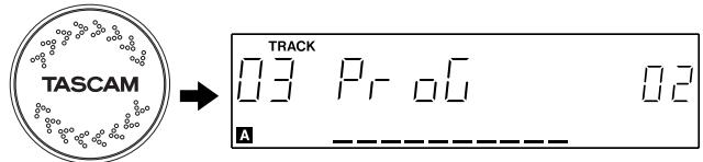 TASCAM CD-X1700 - Insérer une piste dans le programme - 2