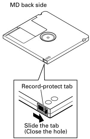 TASCAM MD-CD1 - When "W\_Protected!" is displayed - 1